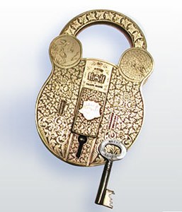 high quality brass lock with key