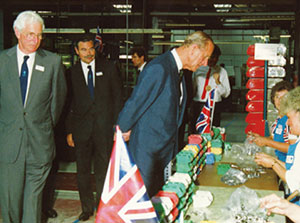 1989 - 100 years of Lowe & Fletcher is celebrated by a visit from HRH The Prince Philip, Duke of Edinburgh.